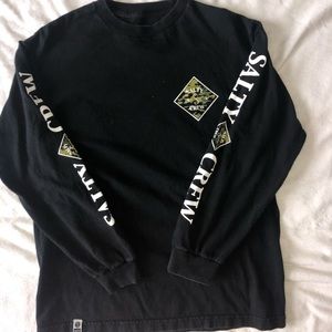 Salty crew long sleeve shirt with camo graphic